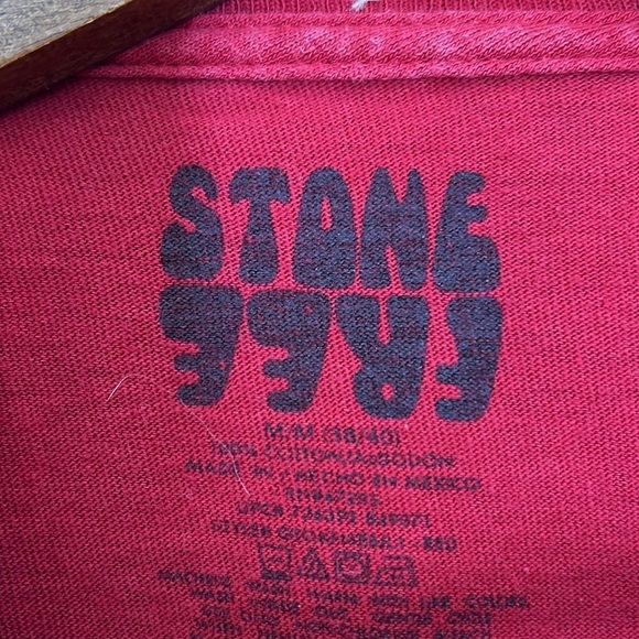 Stone Free - Jimi Hendrix Voo Doo Child Graphic Red Short Sleeve T Shirt Medium - Picture 7 of 8